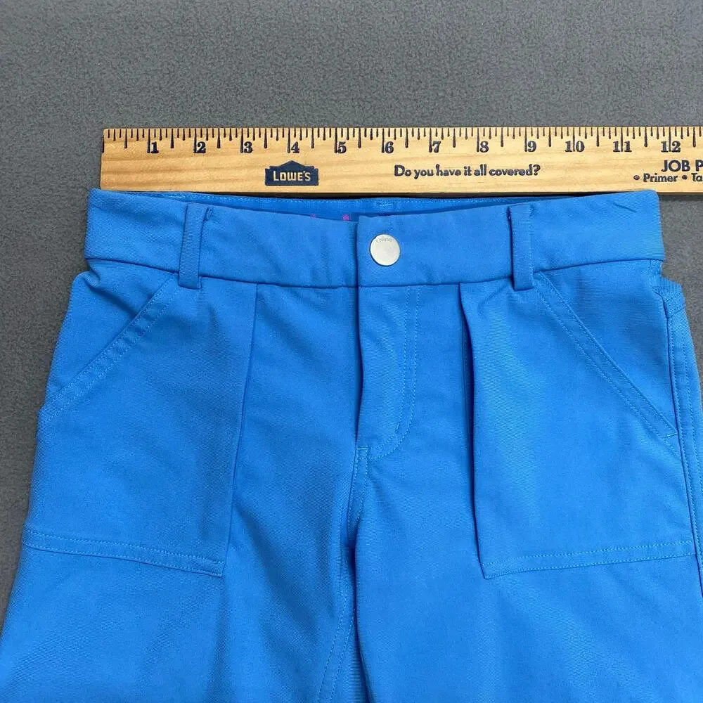 Ivivva Lululemon Girls Shorts 7 Blue Pockets Stretch Comfort‎ Casual